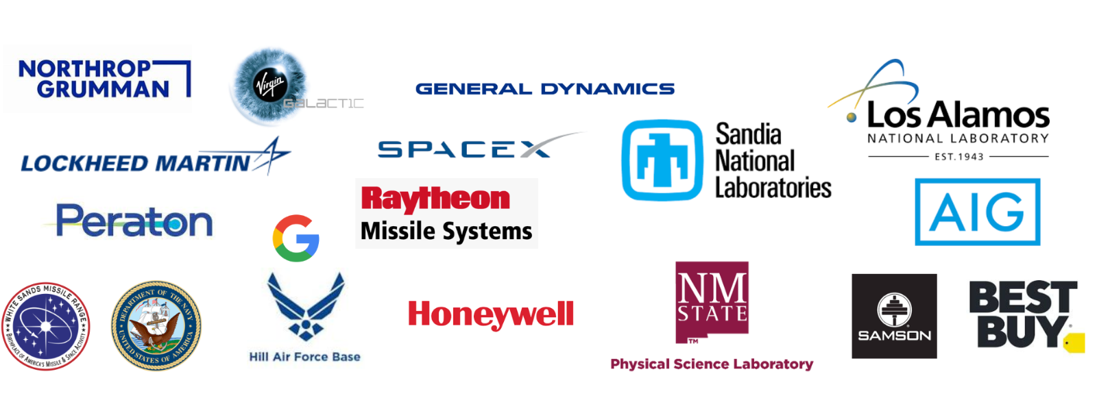 Employers of CREW Program Graduates: Northrop Grumman, Virgin Galactic, General Dynamics, LANAL, Sandia, SpaceX, Lockheed Martin, Peraton,Google, Ratheon, AIG, Navy, WHSMR, Honeywell, PSL, Hill Air Force base, Samson, and Best Buy